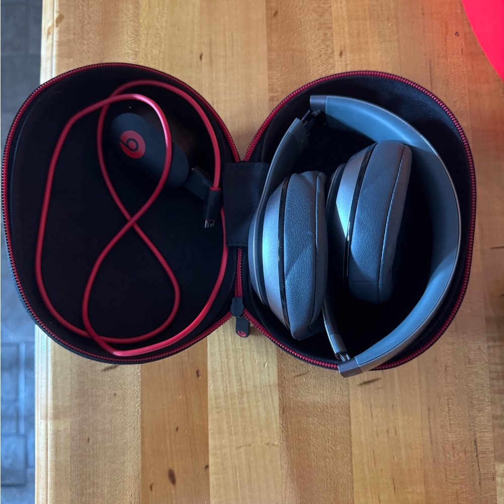 Beats by Dre Over-Ear Headphones - Black and Red